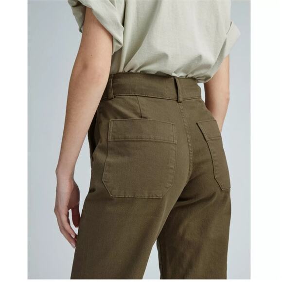 NWT Everlane The Organic Straight Leg Pant in Beech Size 12 - Picture 8 of 12